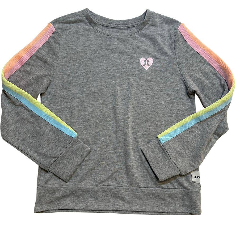 Hurley Rainbow Stripe Sweatshirt sz S